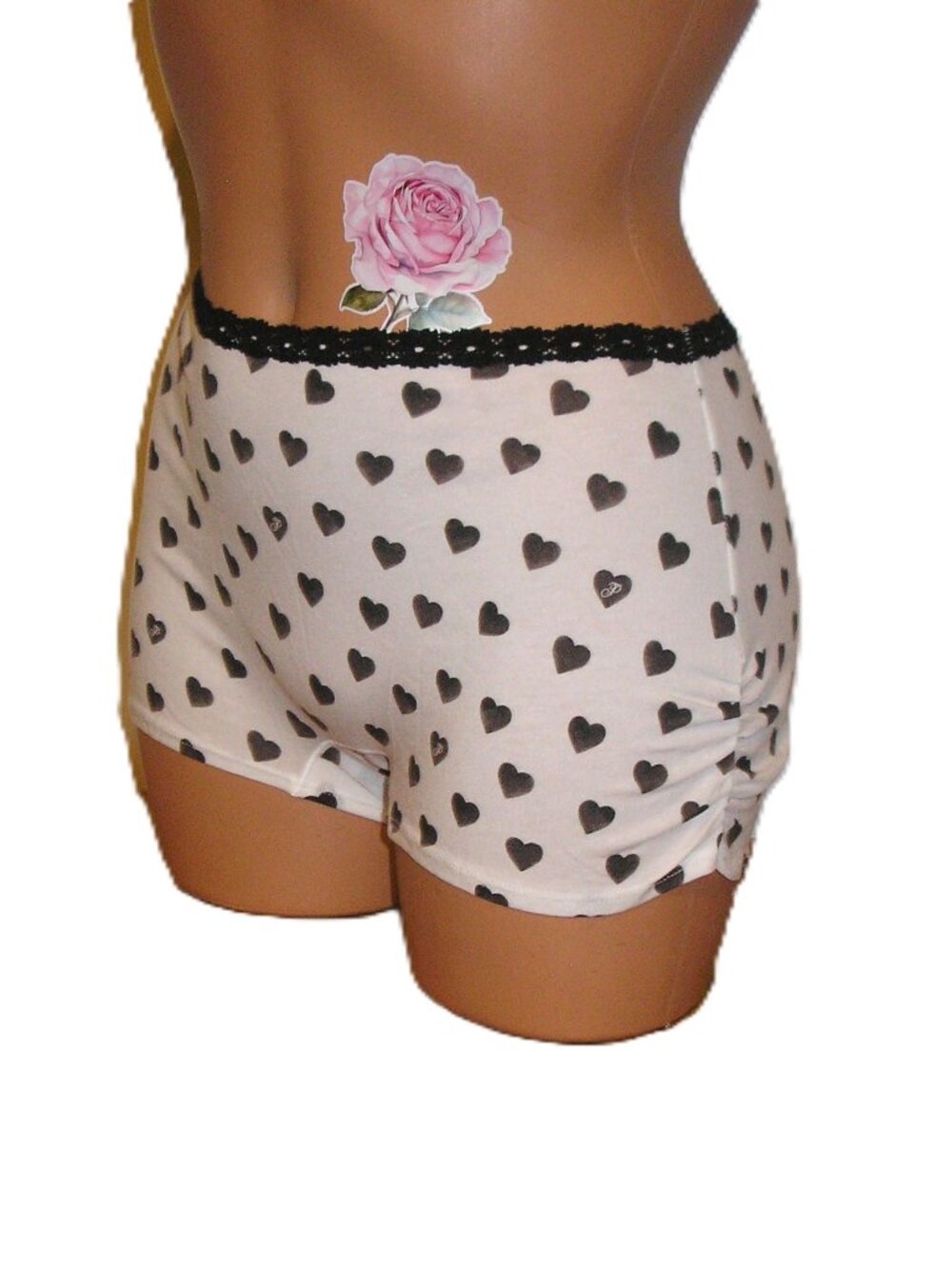 Victoria's Secret Pink - Heart Print Dorm Boyshorts Panties, Medium